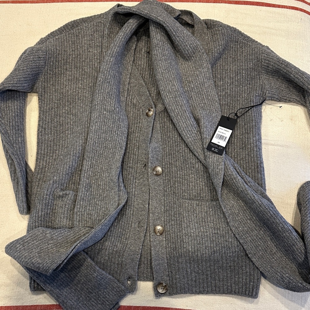 Rachel Zoe Gray  Cardigan Sweater
